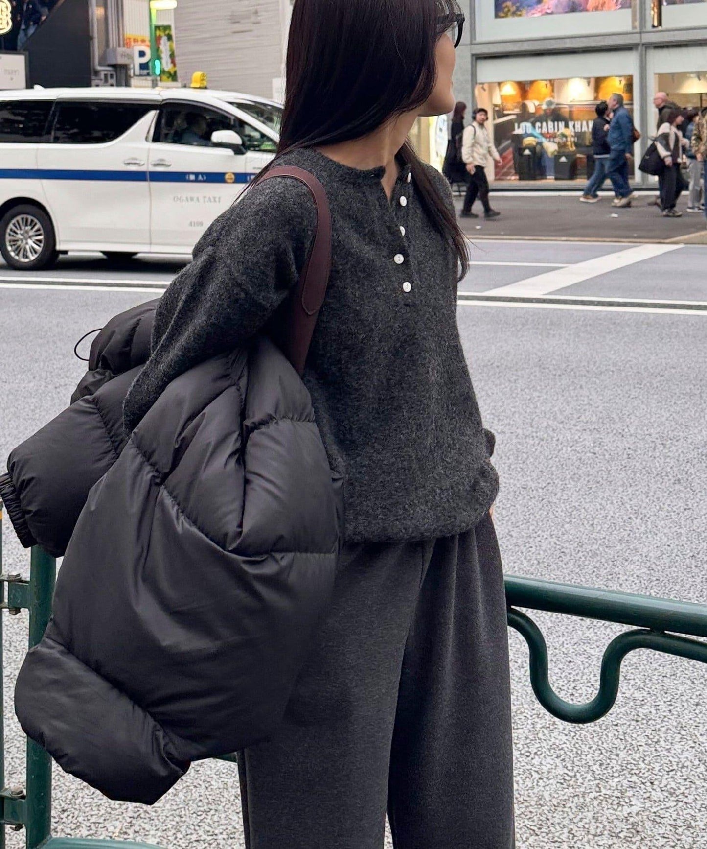 亨利領針織套頭衫