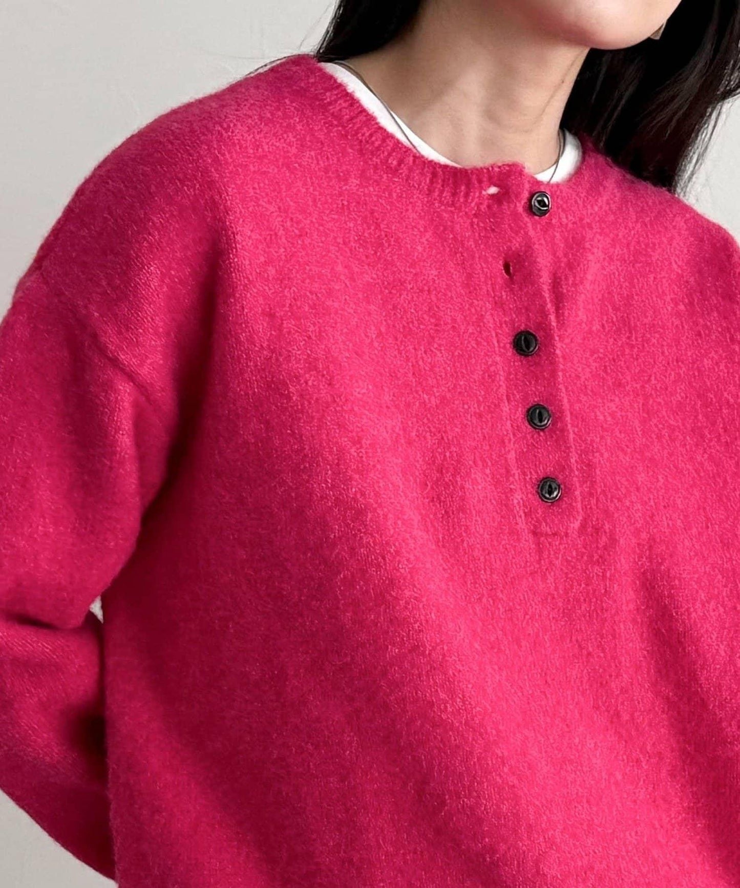 亨利領針織套頭衫