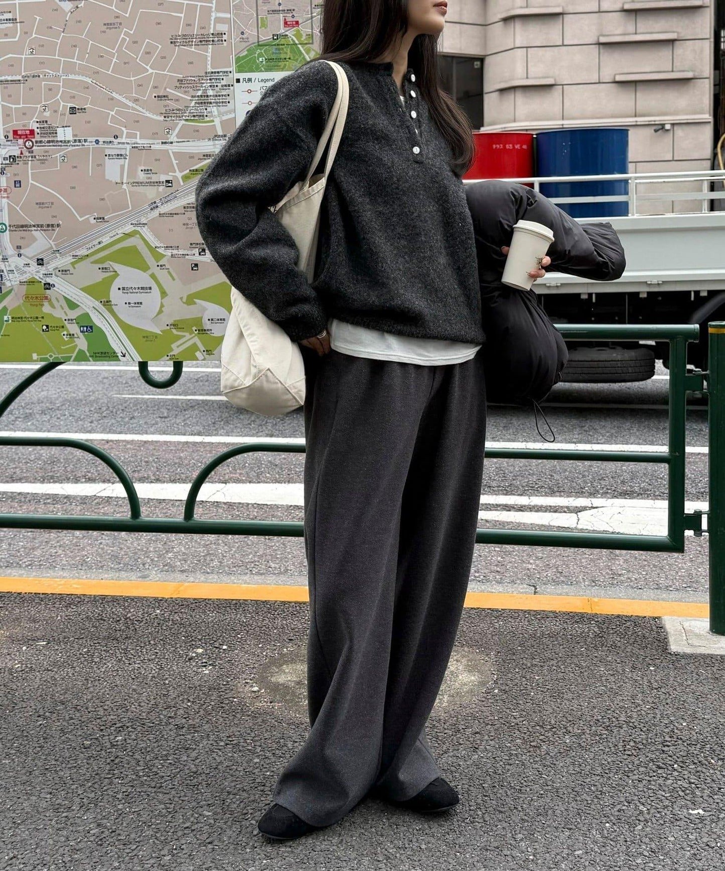 亨利領針織套頭衫