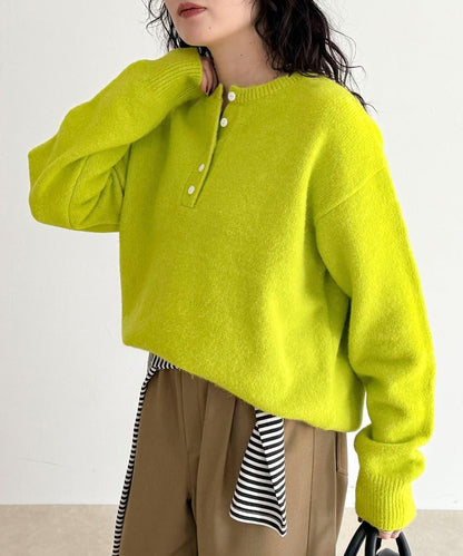 亨利領針織套頭衫