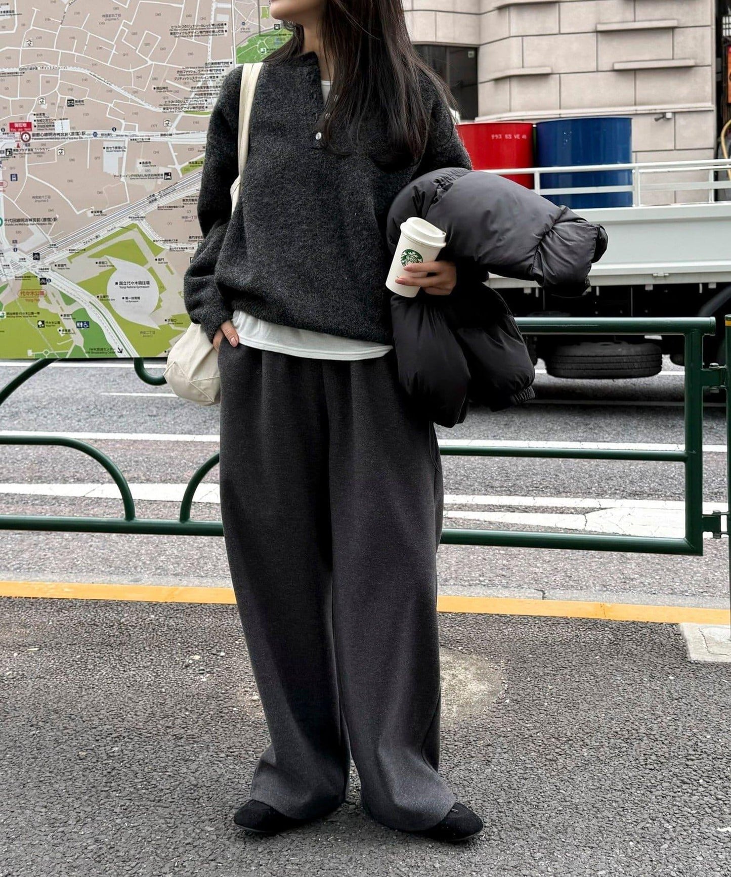 亨利領針織套頭衫