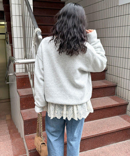 亨利領針織套頭衫