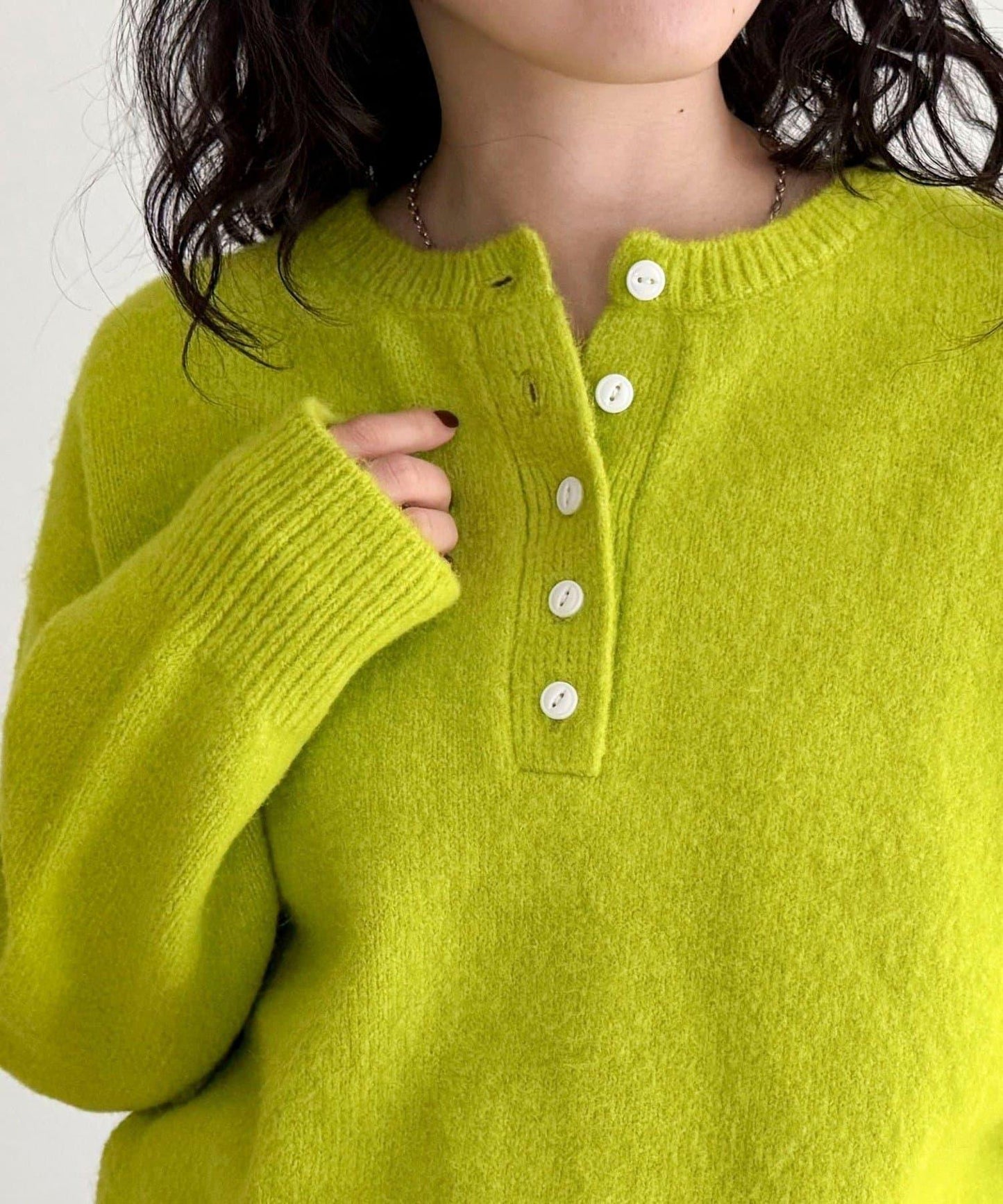 亨利領針織套頭衫