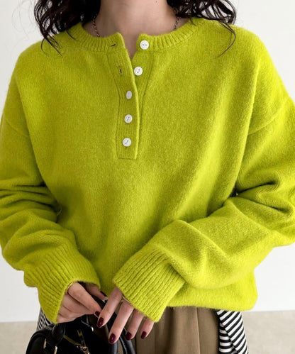 亨利領針織套頭衫