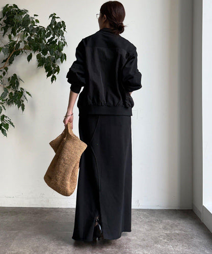 側邊條紋衛衣裙