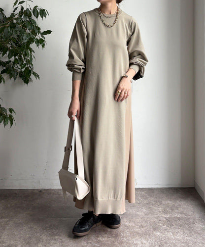 背部蕾絲拼接連衣裙