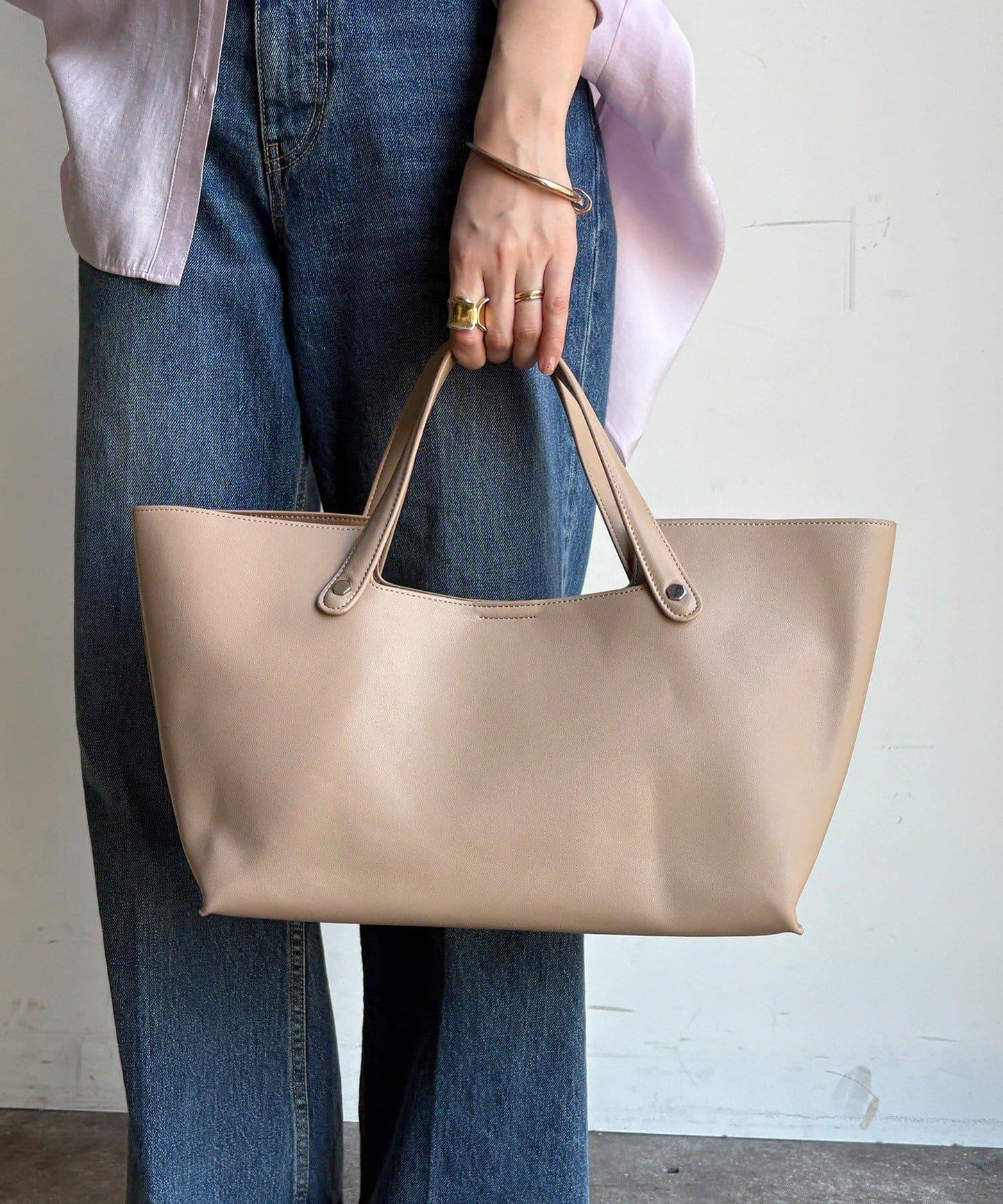 橫款2用托特包附化妝包