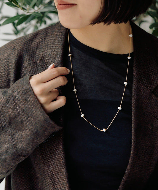 黑白簡約長款項鍊