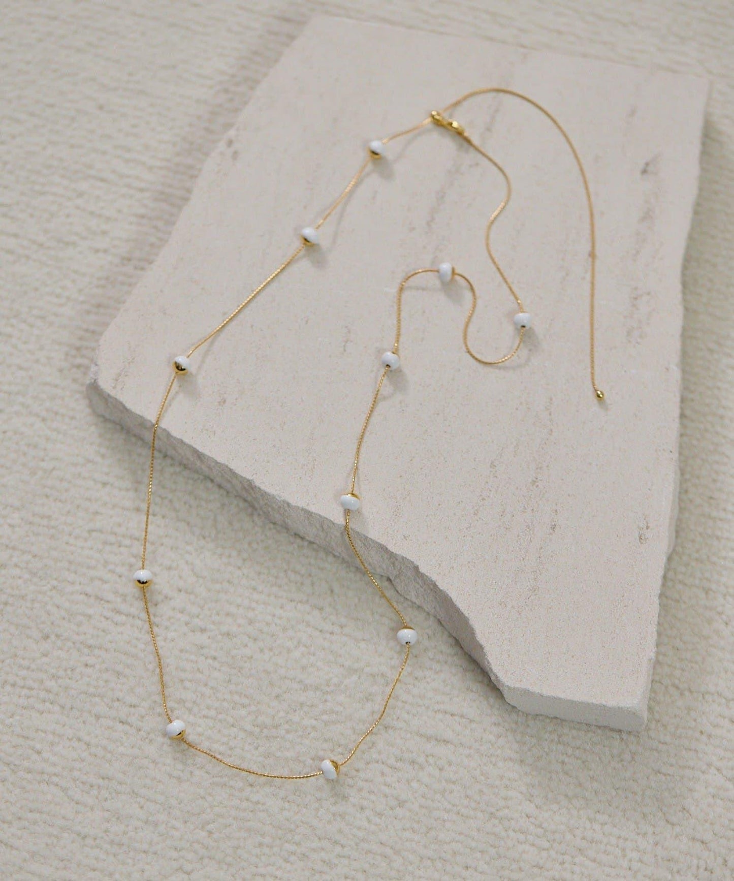 黑白簡約長款項鍊