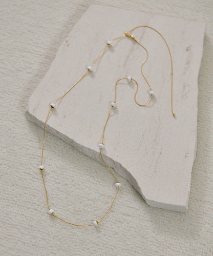 黑白簡約長款項鍊