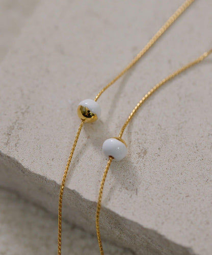 黑白簡約長款項鍊