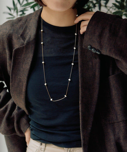 黑白簡約長款項鍊