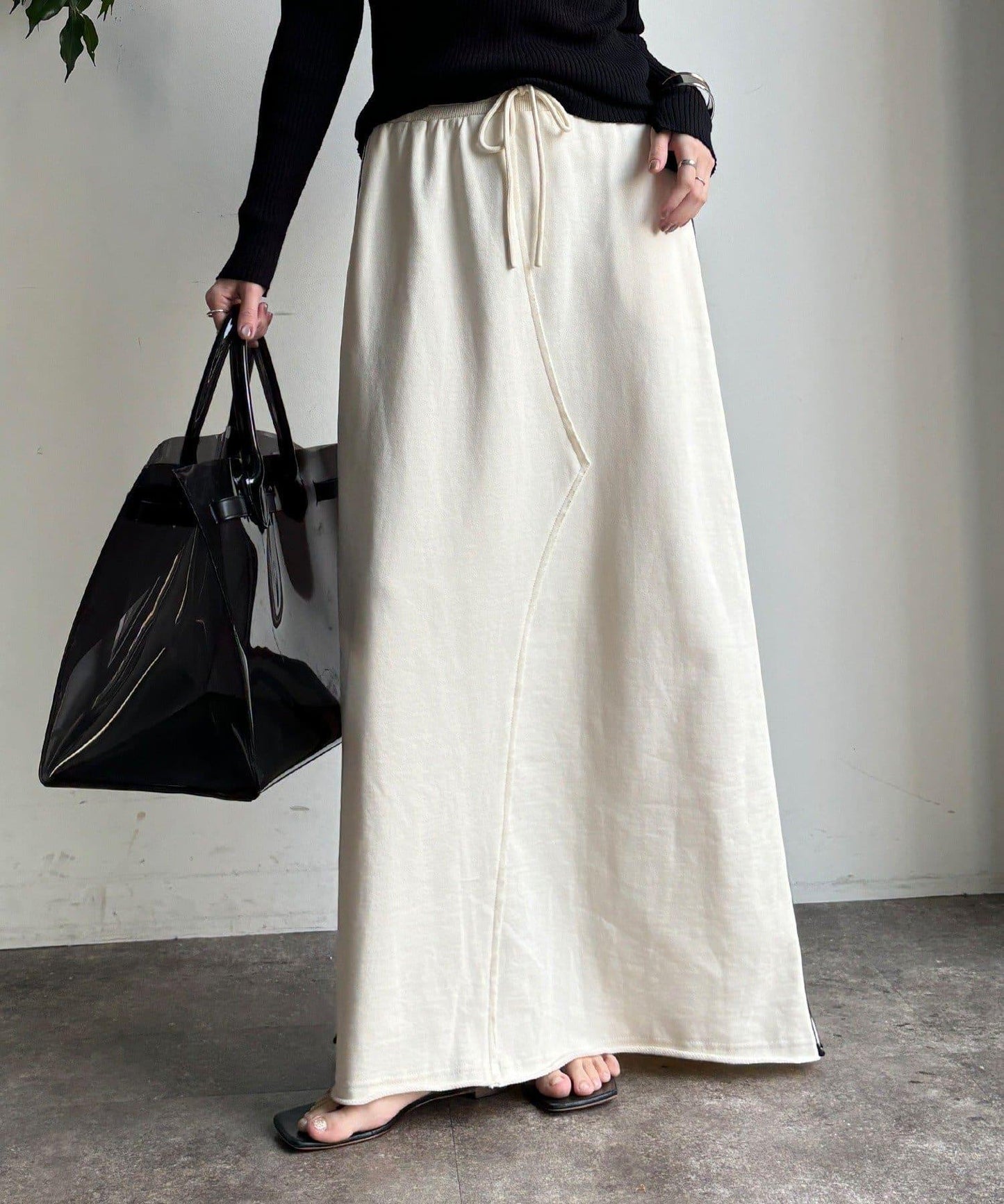 側邊條紋衛衣裙