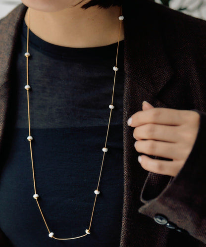 黑白簡約長款項鍊