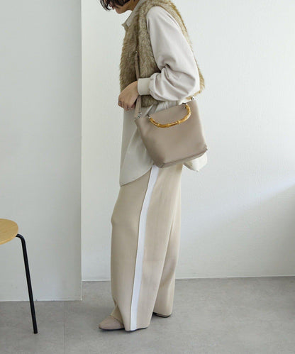 《本革》竹編托特包S