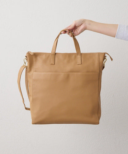 《本革/A4サイズ対応》豎款托特包L