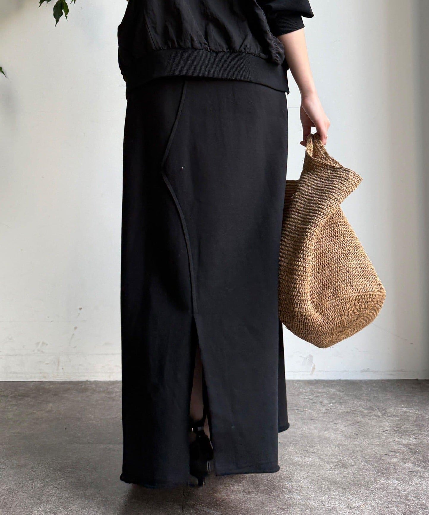 側邊條紋衛衣裙