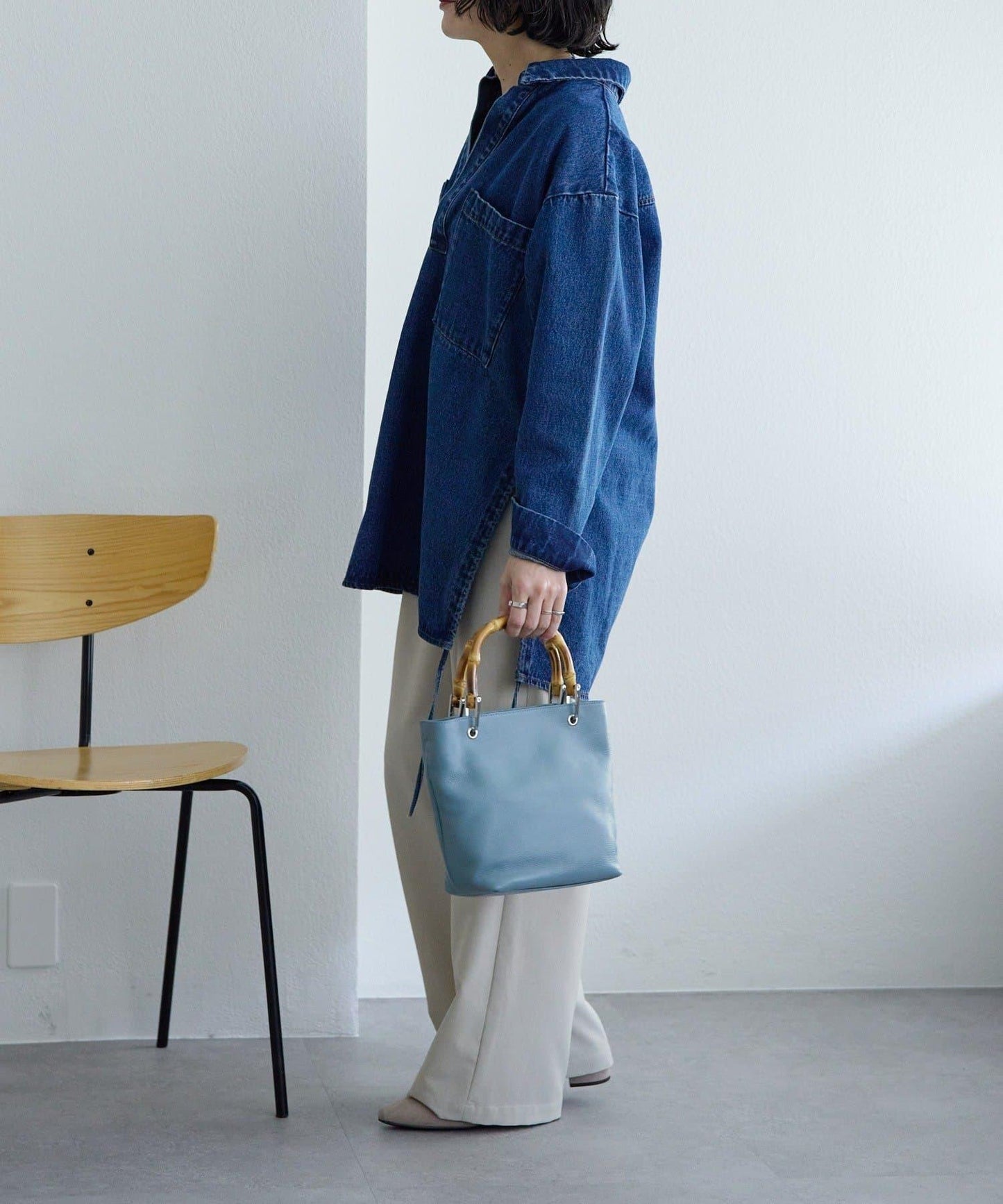 《本革》竹編托特包S