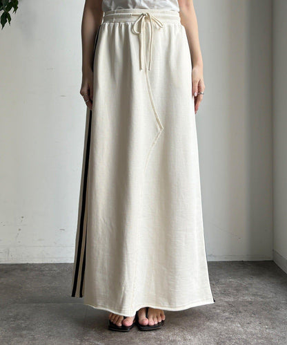 側邊條紋衛衣裙