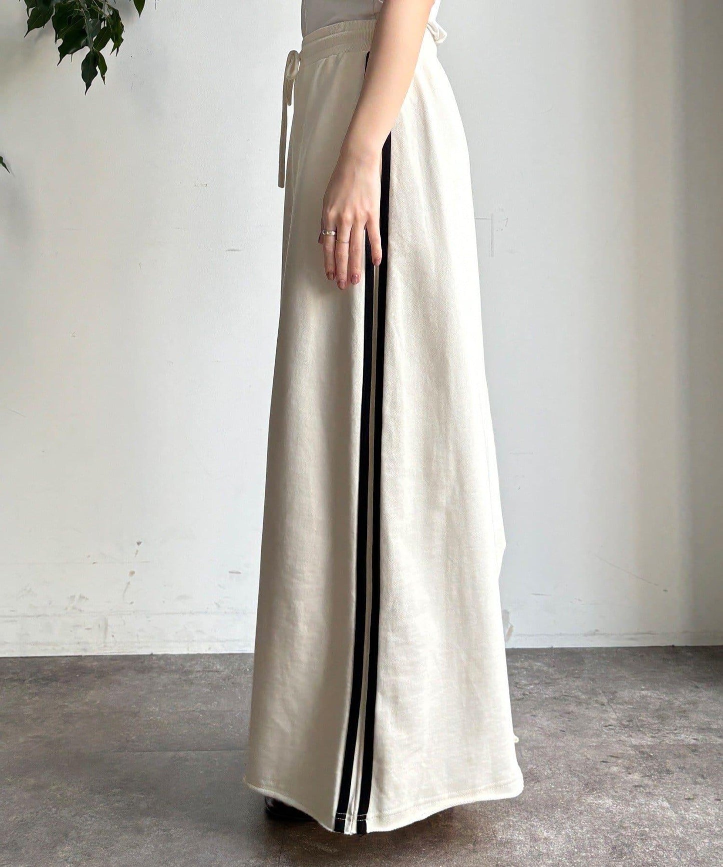 側邊條紋衛衣裙