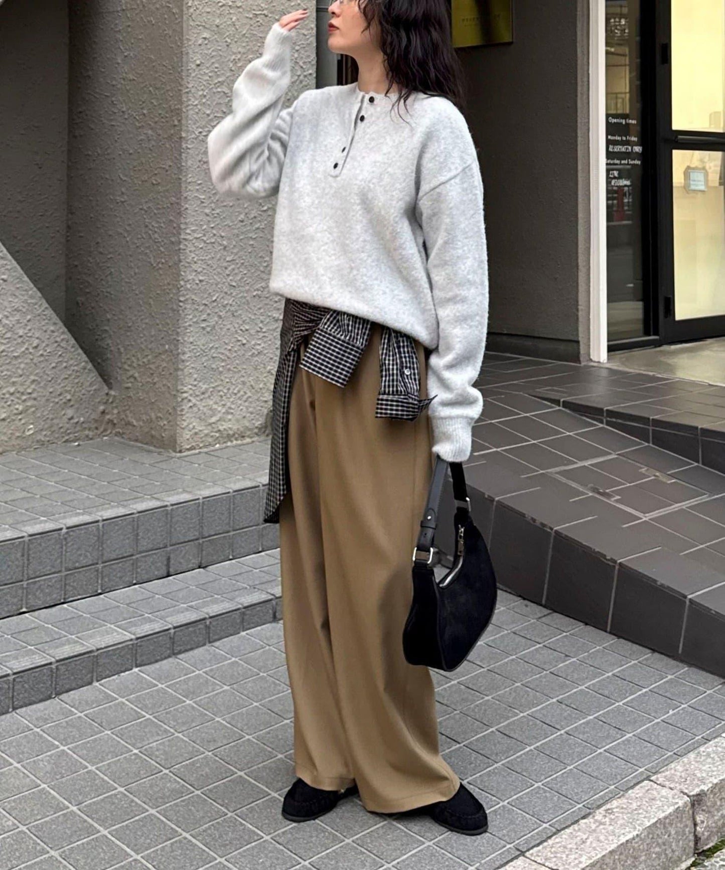 亨利領針織套頭衫