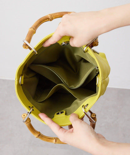 《本革》竹編托特包S