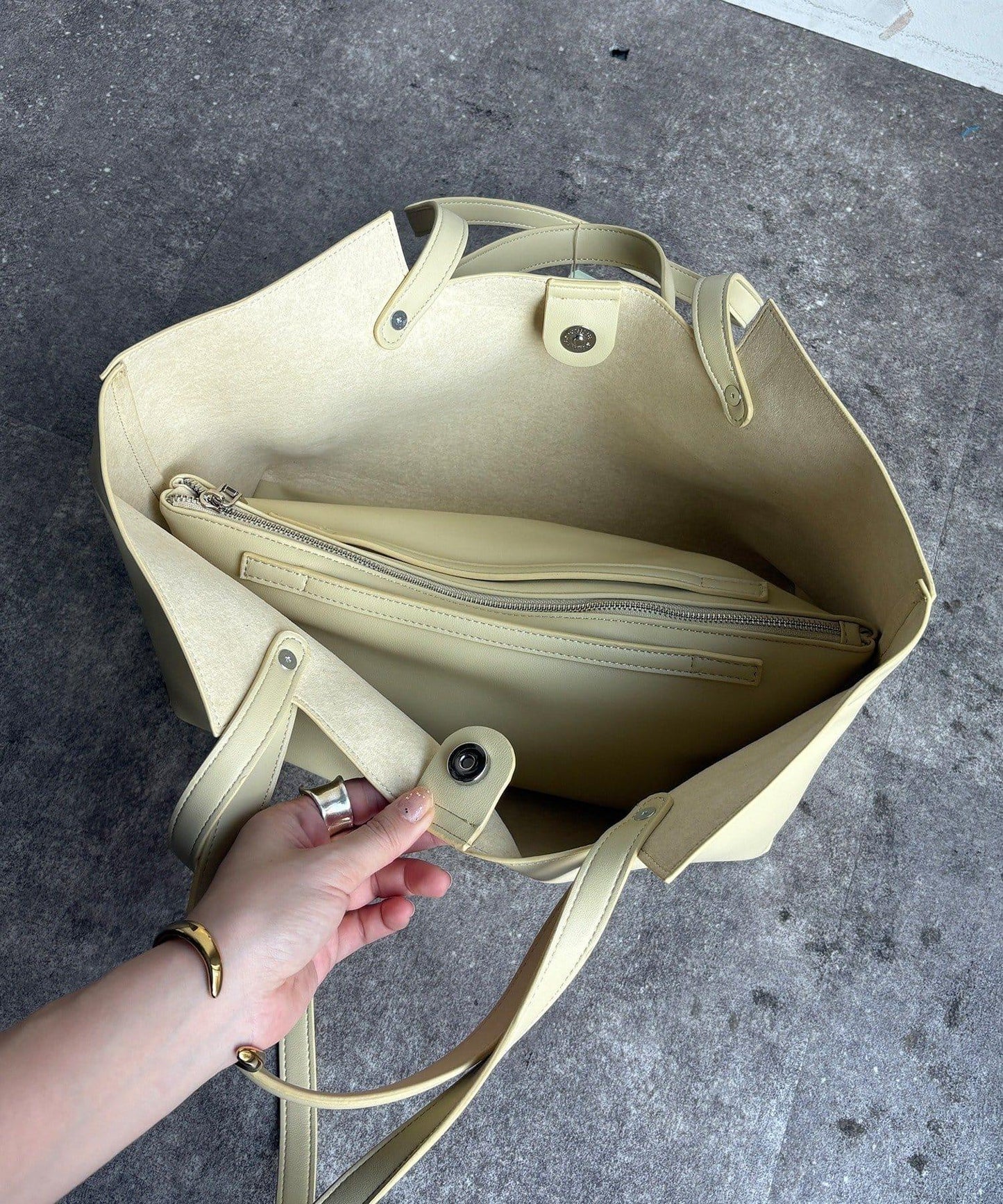 橫款2用托特包附化妝包