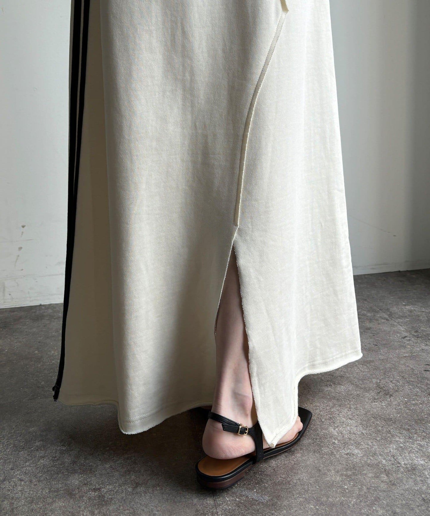 側邊條紋衛衣裙