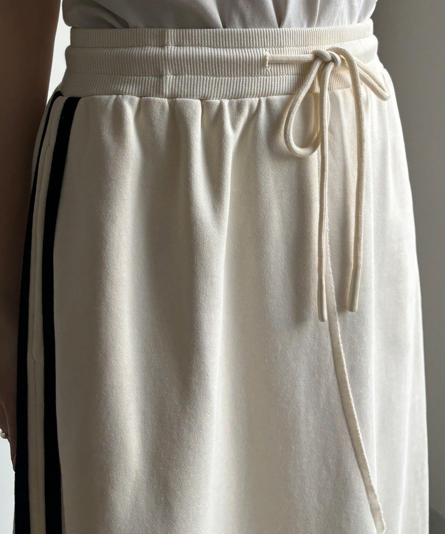 側邊條紋衛衣裙