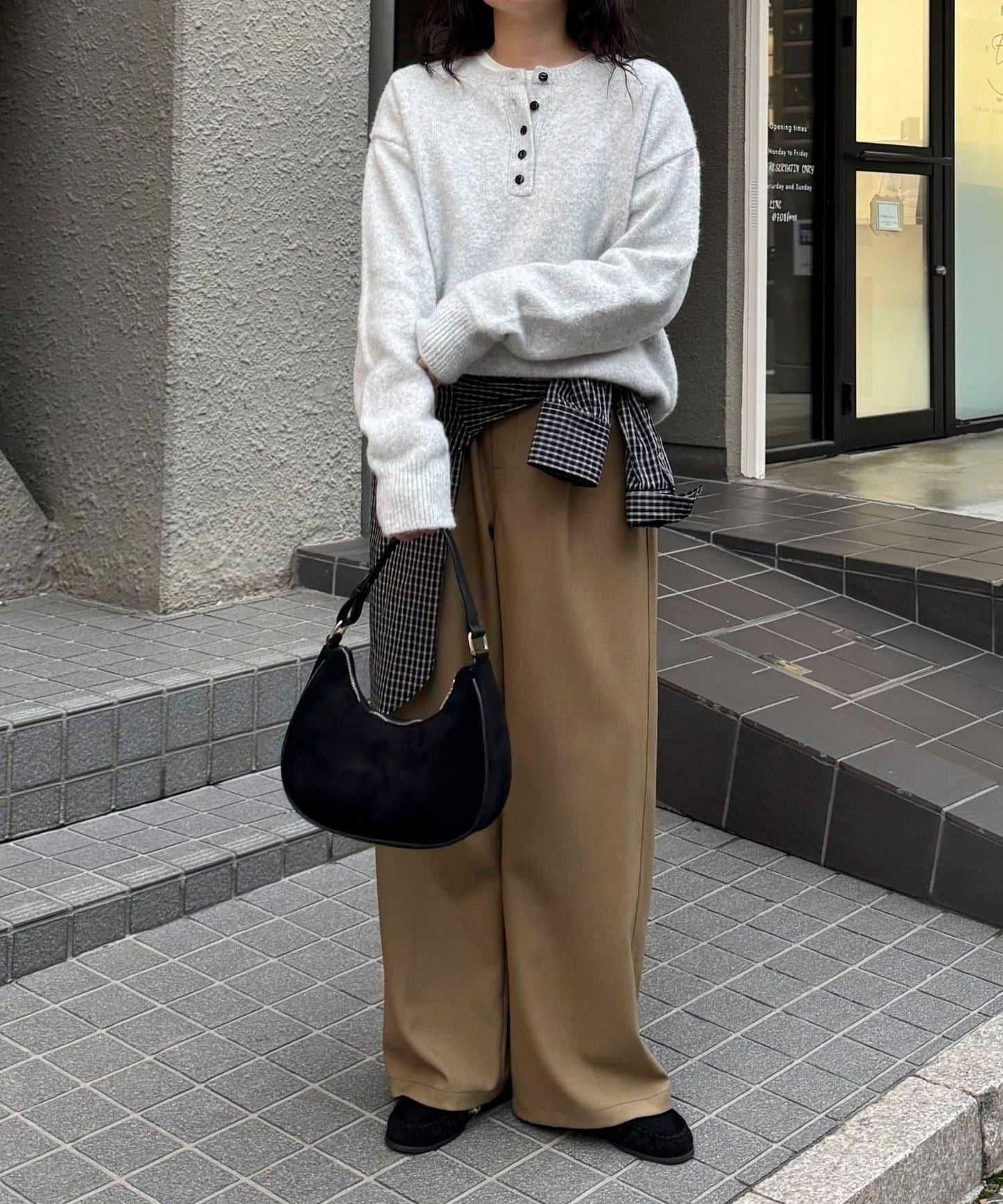 亨利領針織套頭衫