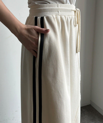 側邊條紋衛衣裙