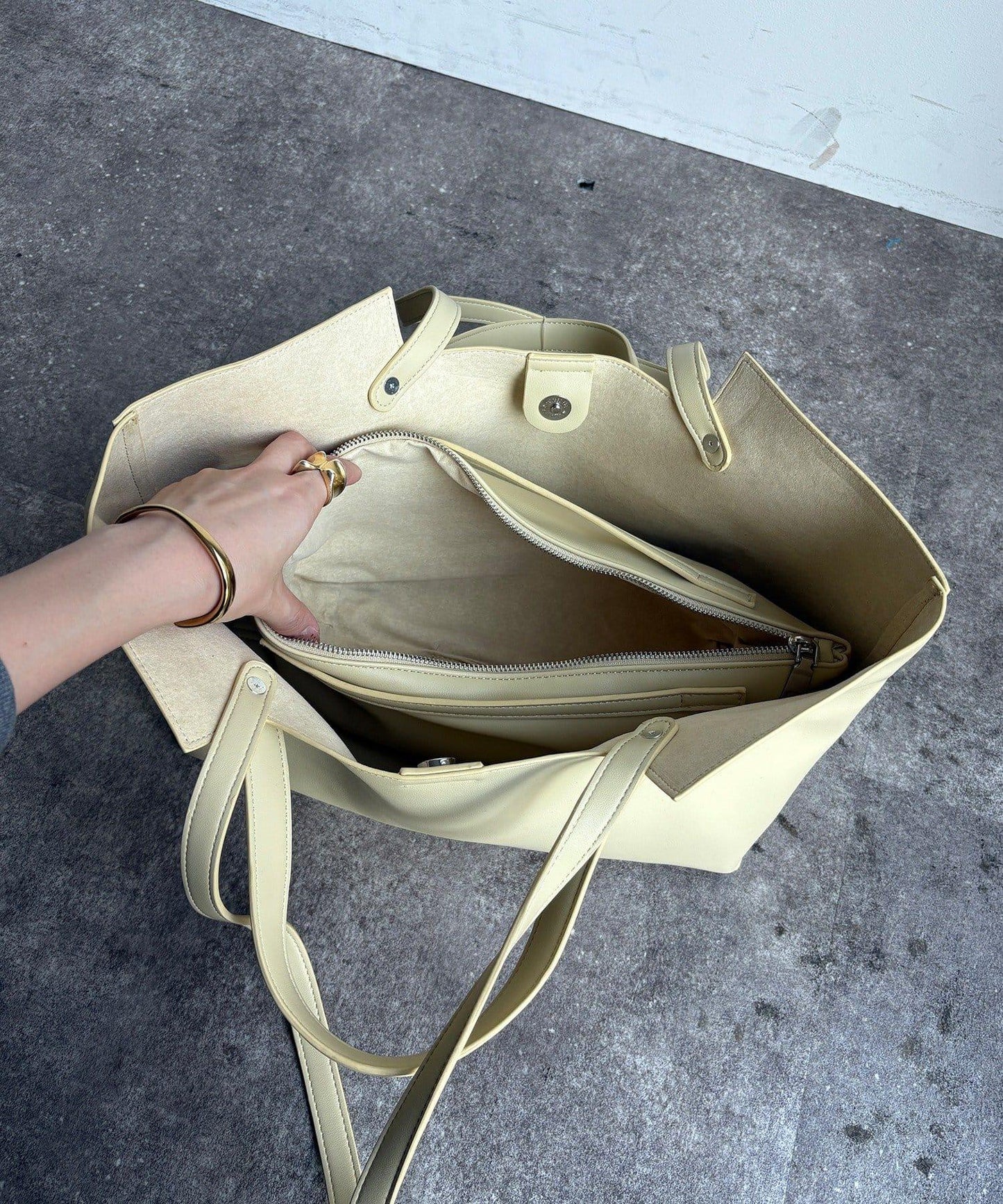 橫款2用托特包附化妝包