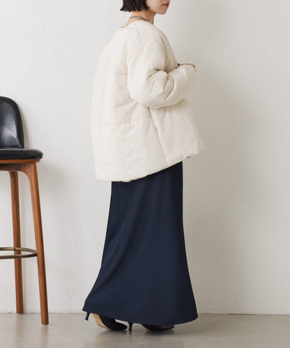 【輕量/顯臉小效果◎】絎縫線條夾克