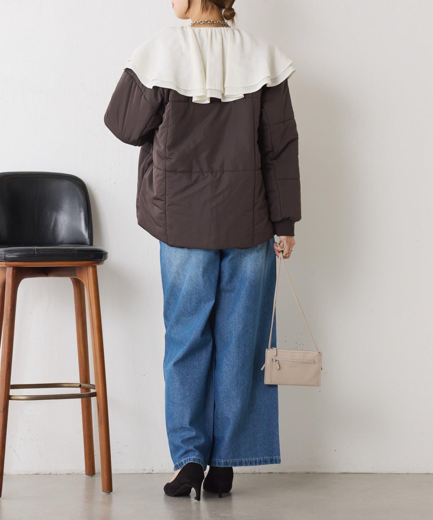 【輕量/顯臉小效果◎】絎縫線條夾克