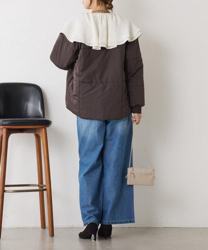 【輕量/顯臉小效果◎】絎縫線條夾克