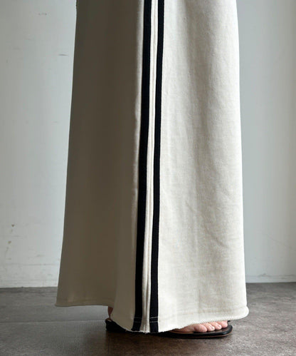 側邊條紋衛衣裙