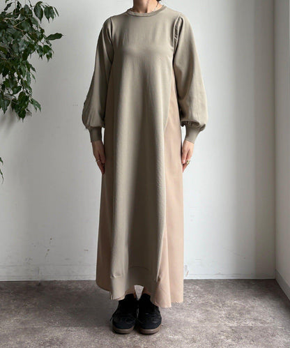 背部蕾絲拼接連衣裙