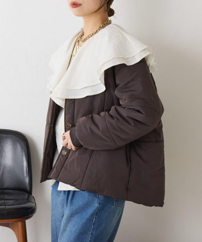 【輕量/顯臉小效果◎】絎縫線條夾克