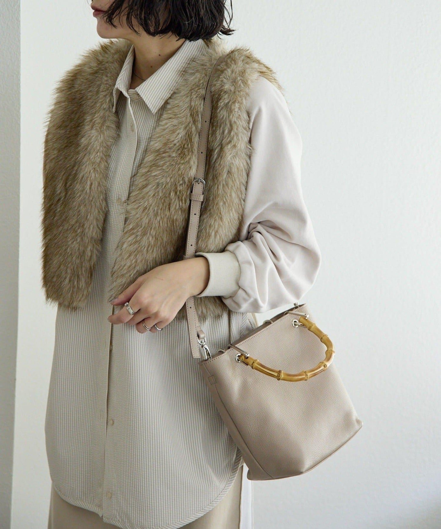 《本革》竹編托特包S