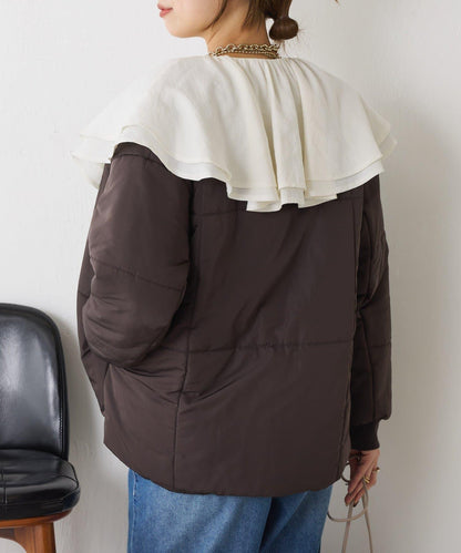 【輕量/顯臉小效果◎】絎縫線條夾克