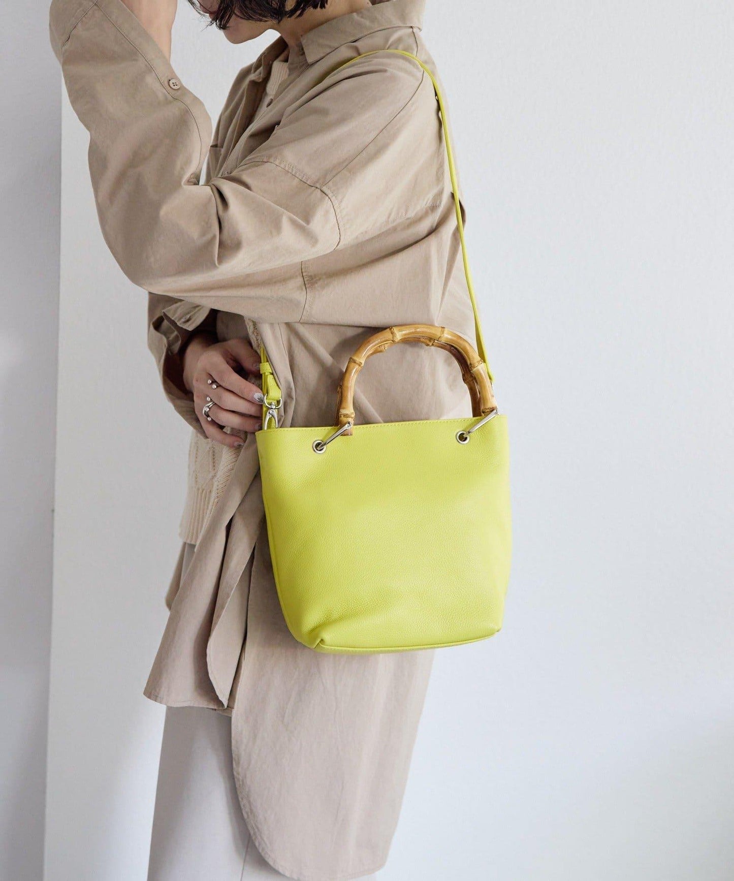 《本革》竹編托特包S