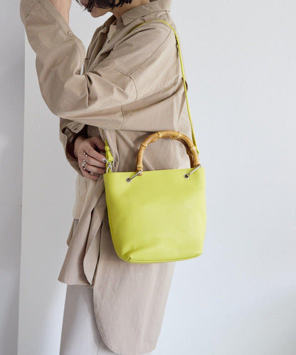 《本革》竹編托特包S