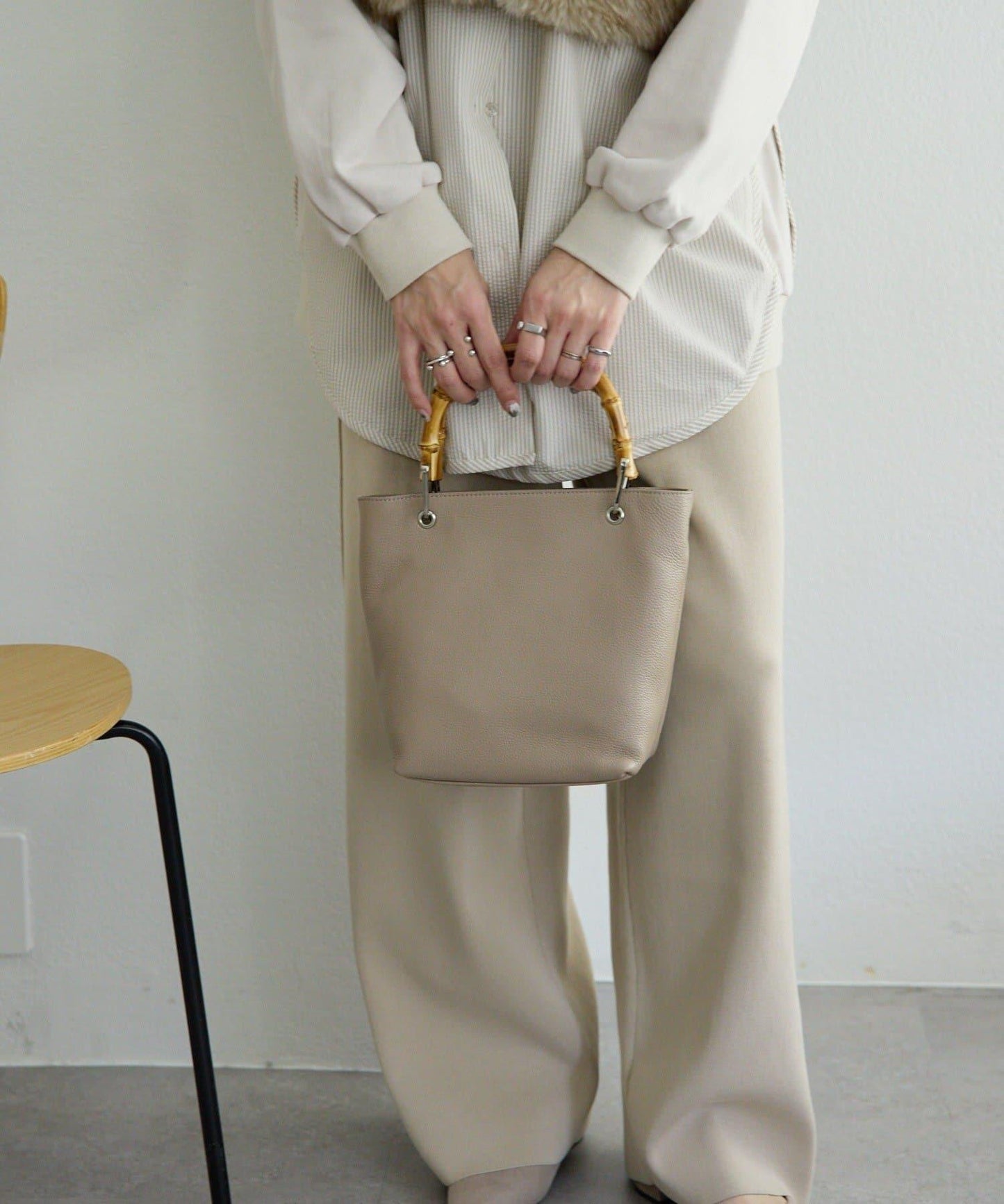 《本革》竹編托特包S