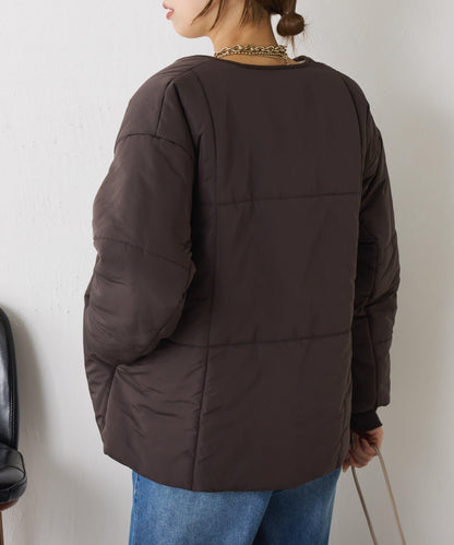 【輕量/顯臉小效果◎】絎縫線條夾克