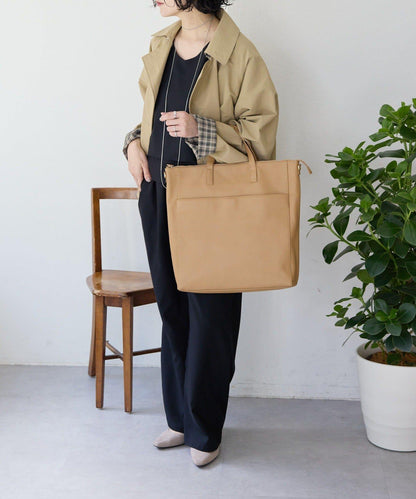 《本革/A4サイズ対応》豎款托特包L