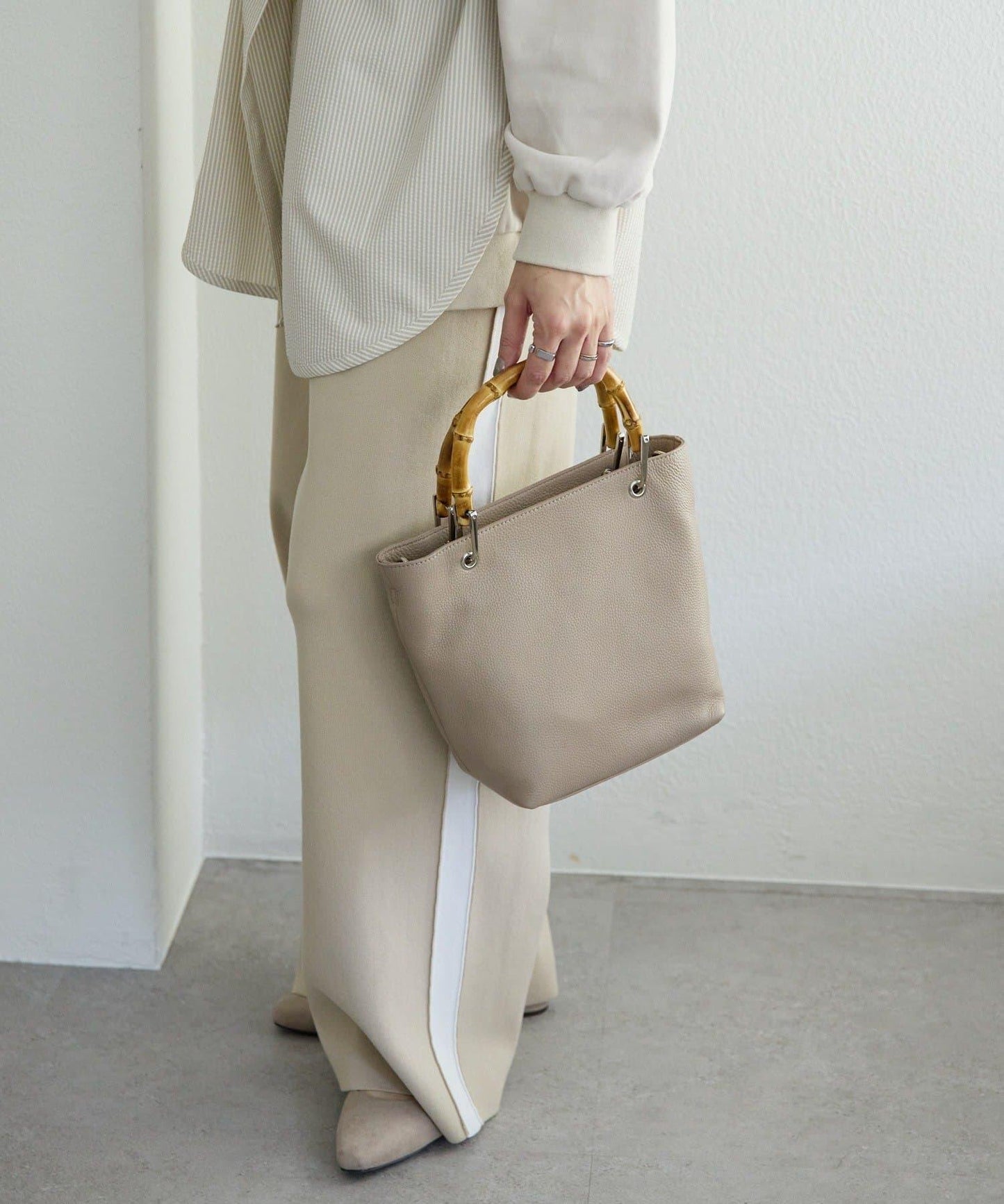 《本革》竹編托特包S