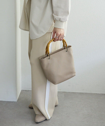 《本革》竹編托特包S