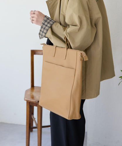 《本革/A4サイズ対応》豎款托特包L