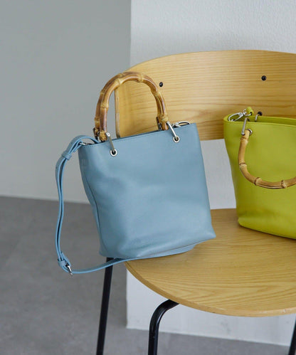 《本革》竹編托特包S