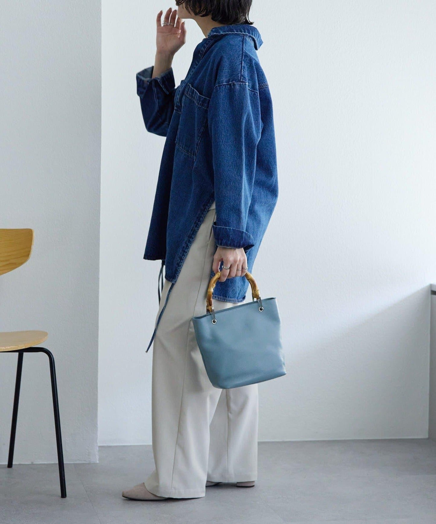 《本革》竹編托特包S